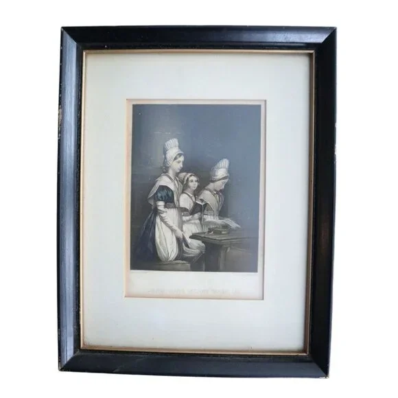 Vintage Print "Lord Have Mercy Upon Us" by Henry Barraud Wall Hanging - Picture 4 of 4